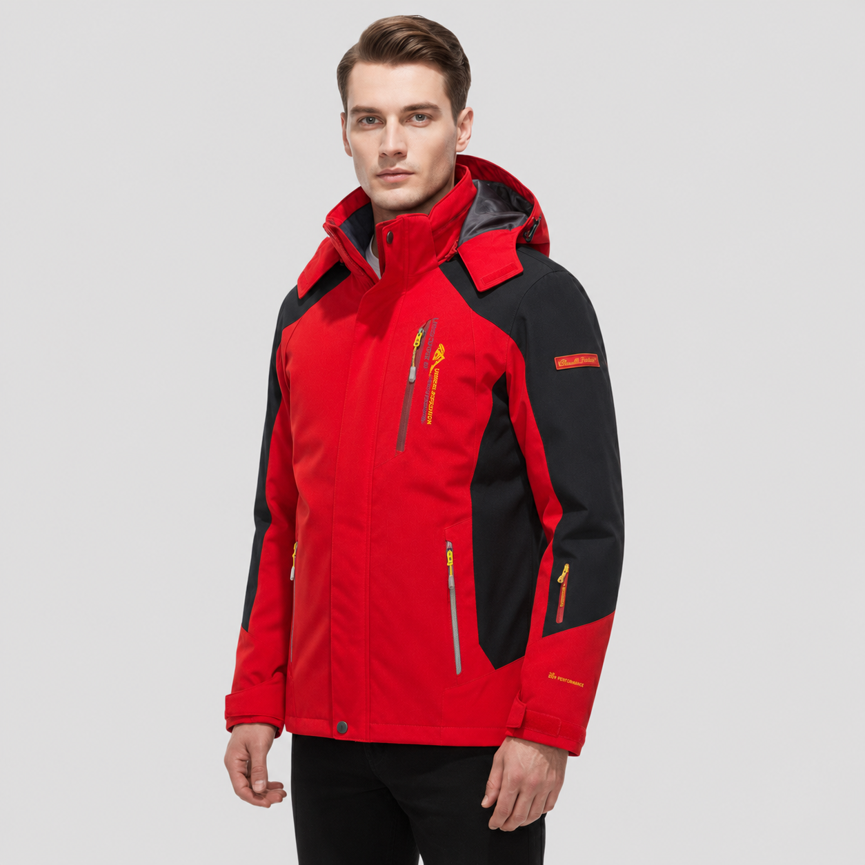 Herren Wanderjacke wasserdicht winddicht für Outdoor Trekking – Bild 2