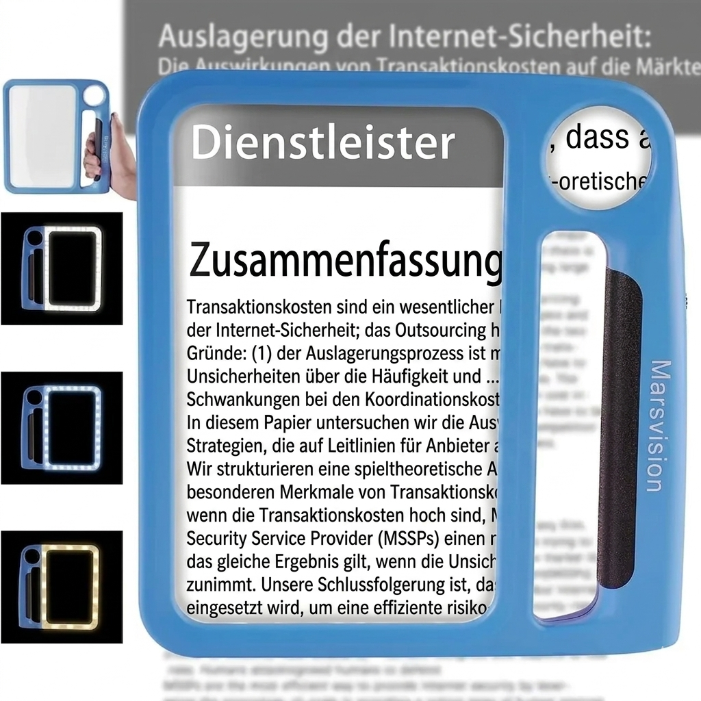LED Leselupe mit ergonomischem Griff für präzises Arbeiten – Bild 6