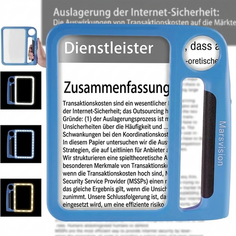 LED Leselupe mit ergonomischem Griff für präzises Arbeiten – Bild 3