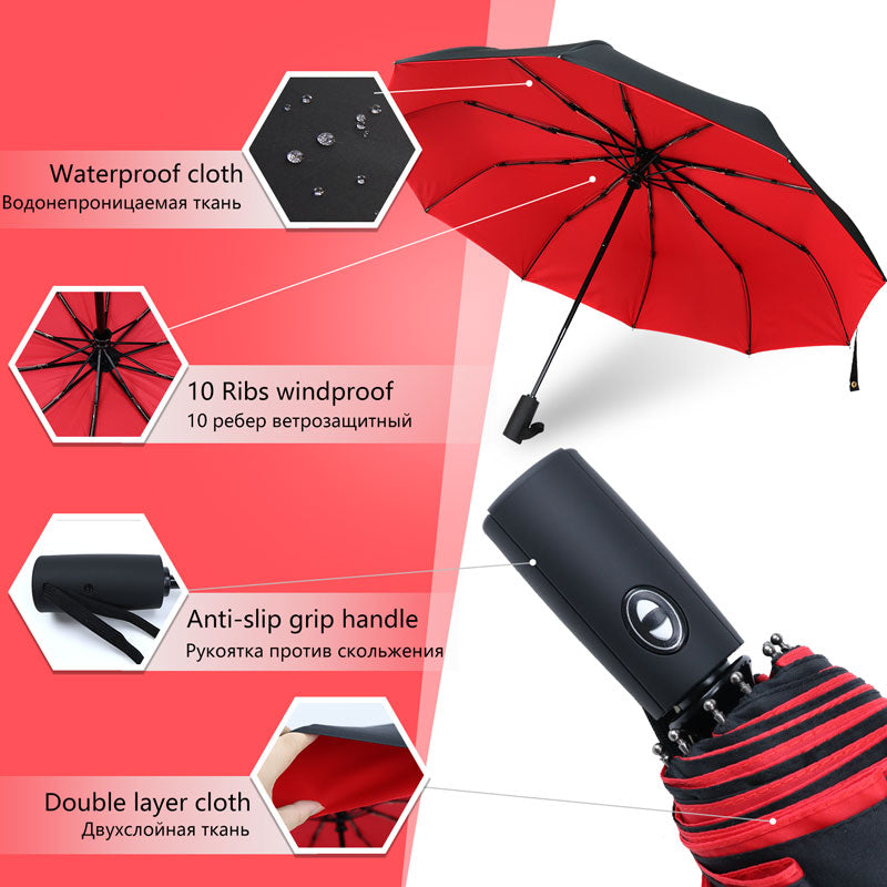Regenschirm automatisch | UV-Schutz & schnelltrocknend – Bild 17