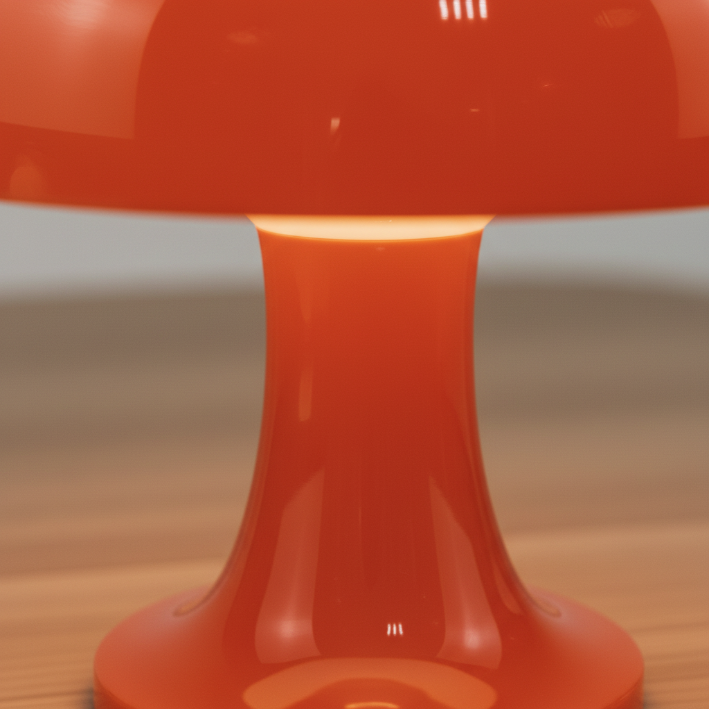 Kabellose Tischlampe glänzendes Orange portabel – Bild 4