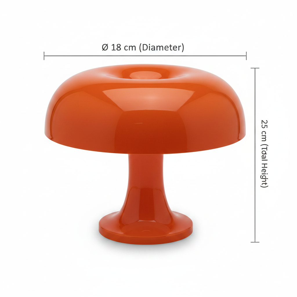 Kabellose Tischlampe glänzendes Orange portabel – Bild 3