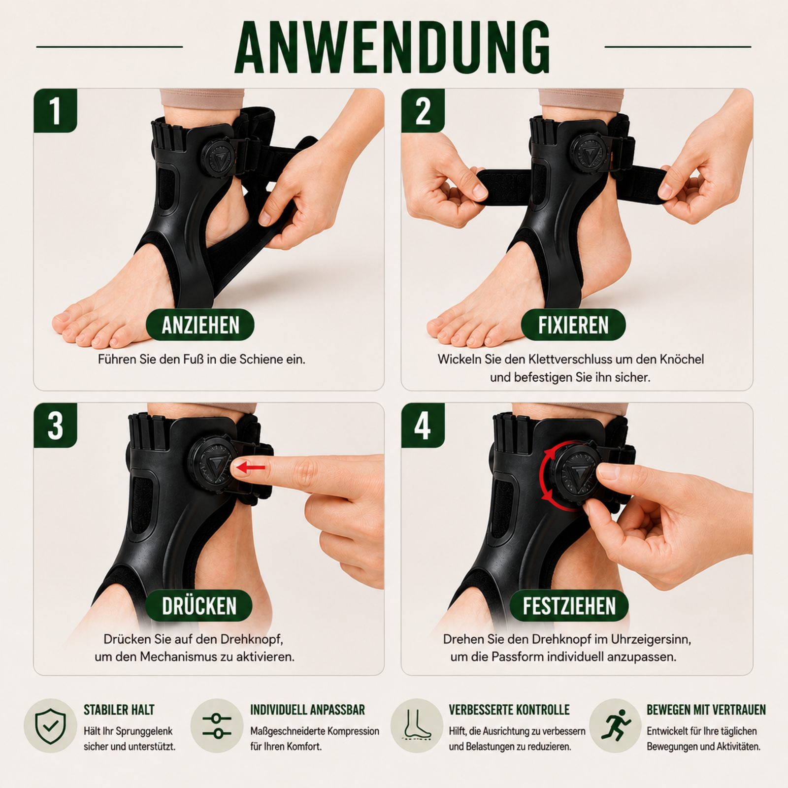 Knöchelorthese für Fußheberschwäche | Diskret & Atmungsaktiv – Bild 6