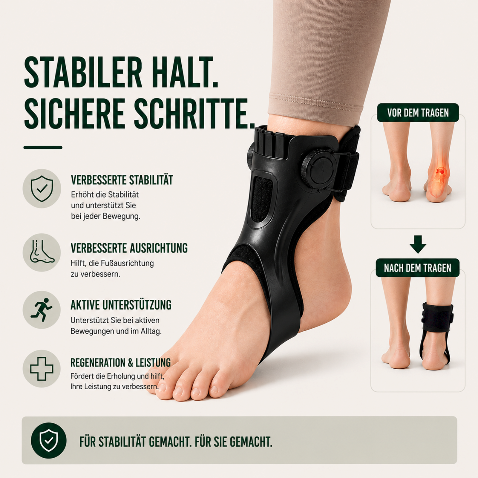 Knöchelorthese für Fußheberschwäche | Diskret & Atmungsaktiv – Bild 5