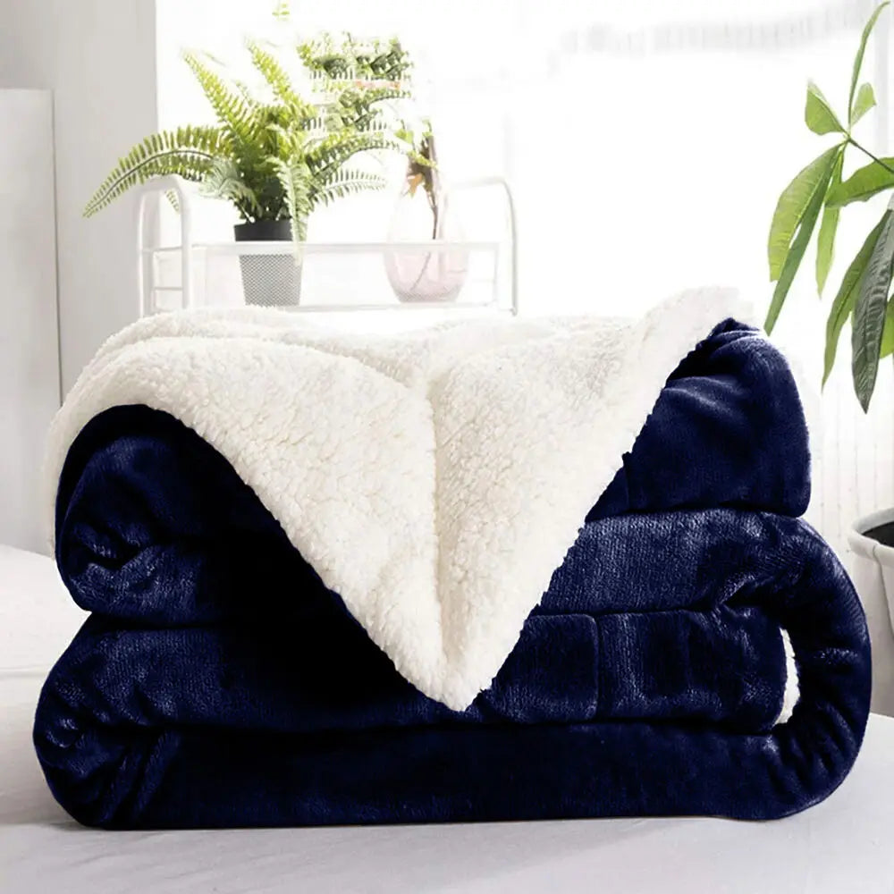 Kuscheldecke Wendefleece Sherpa Maschinenwaschbar 4 Größen – Bild 5