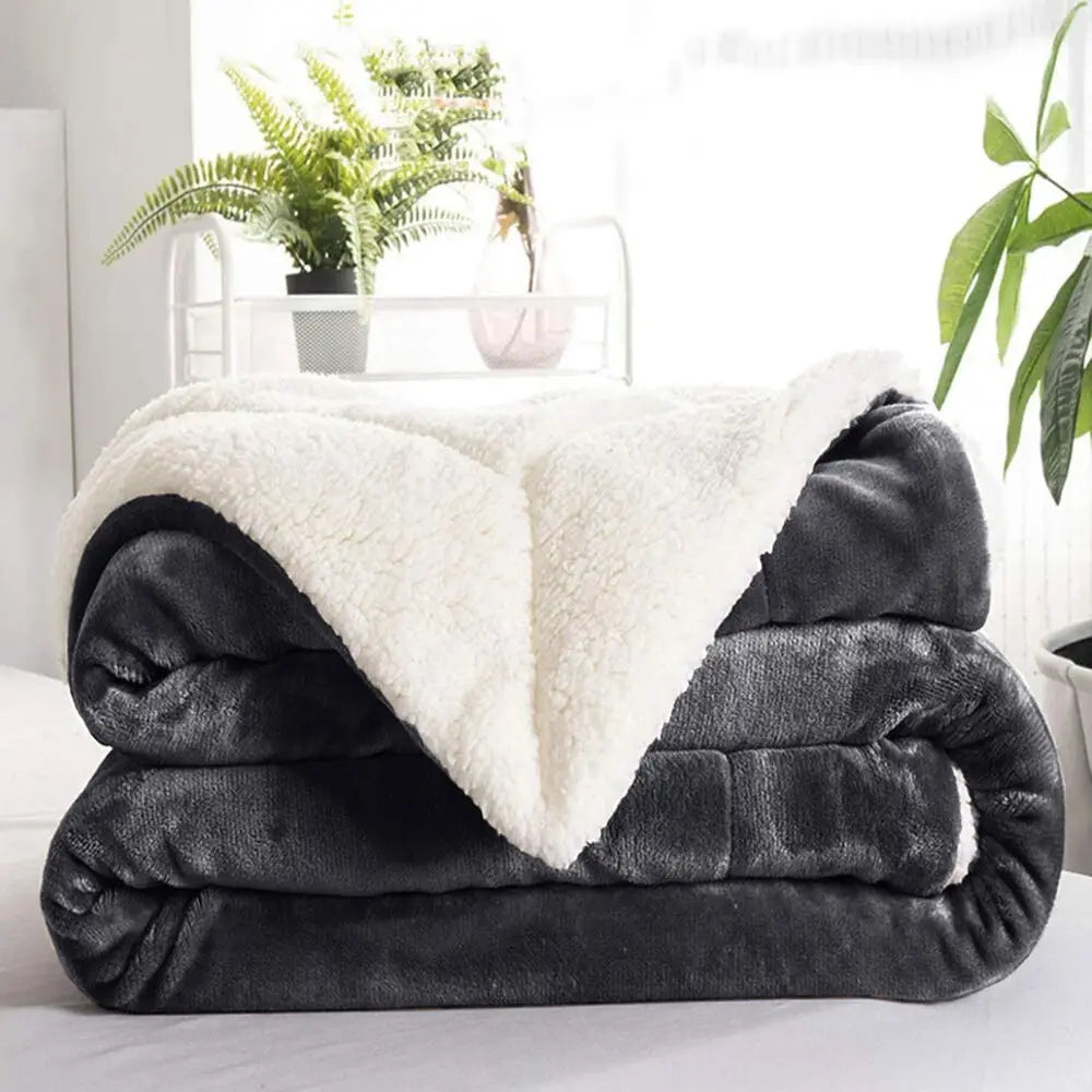 Kuscheldecke Wendefleece Sherpa Maschinenwaschbar 4 Größen – Bild 6