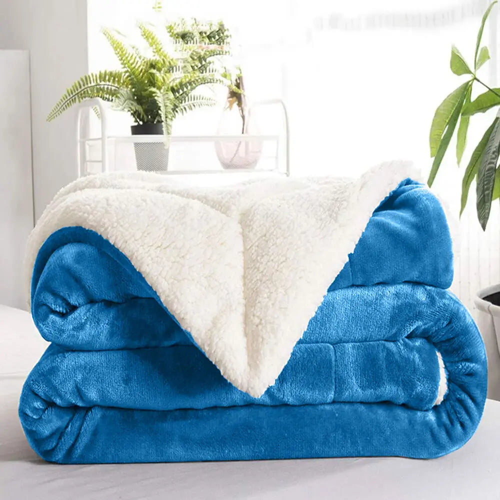 Kuscheldecke Wendefleece Sherpa Maschinenwaschbar 4 Größen – Bild 11