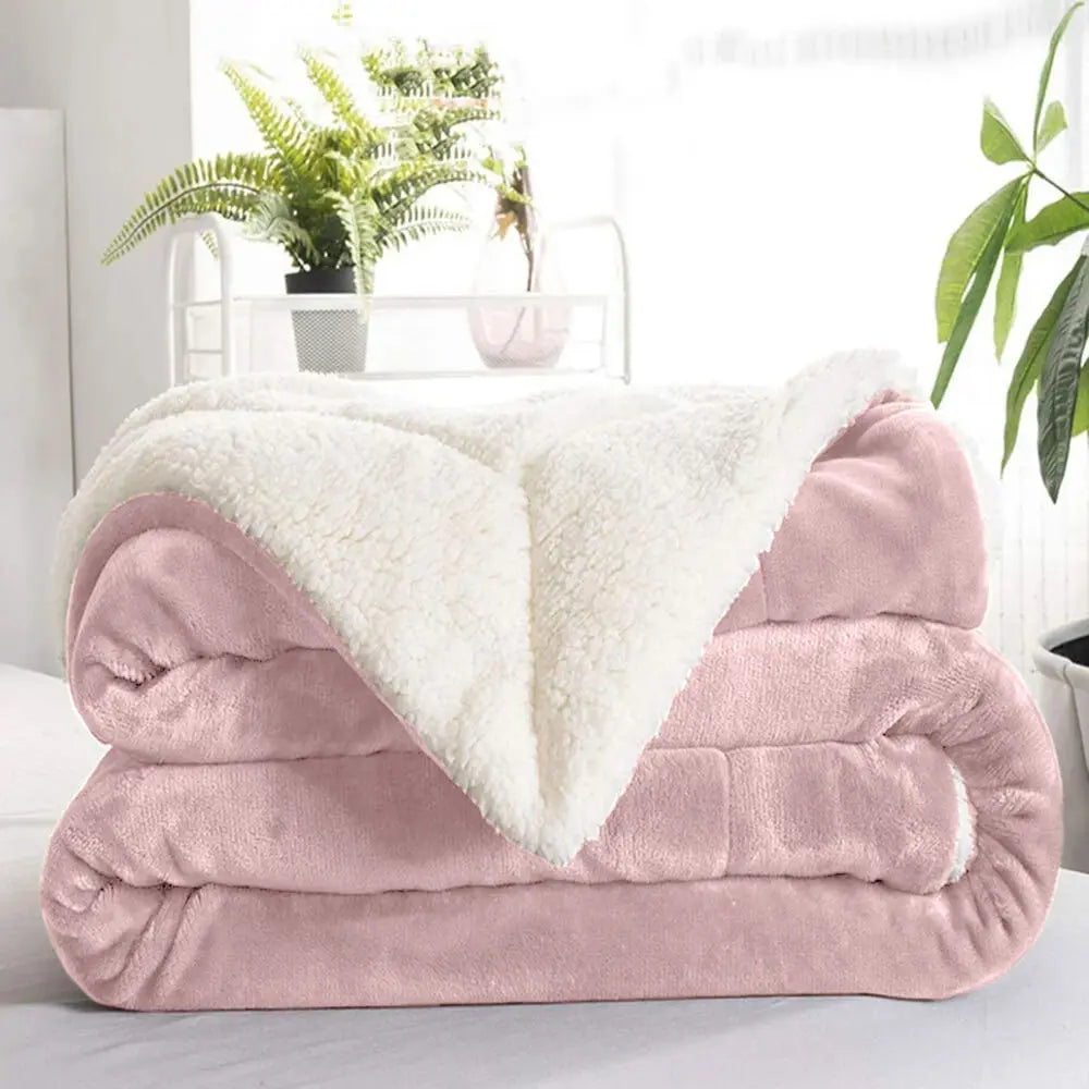 Kuscheldecke Wendefleece Sherpa Maschinenwaschbar 4 Größen – Bild 3