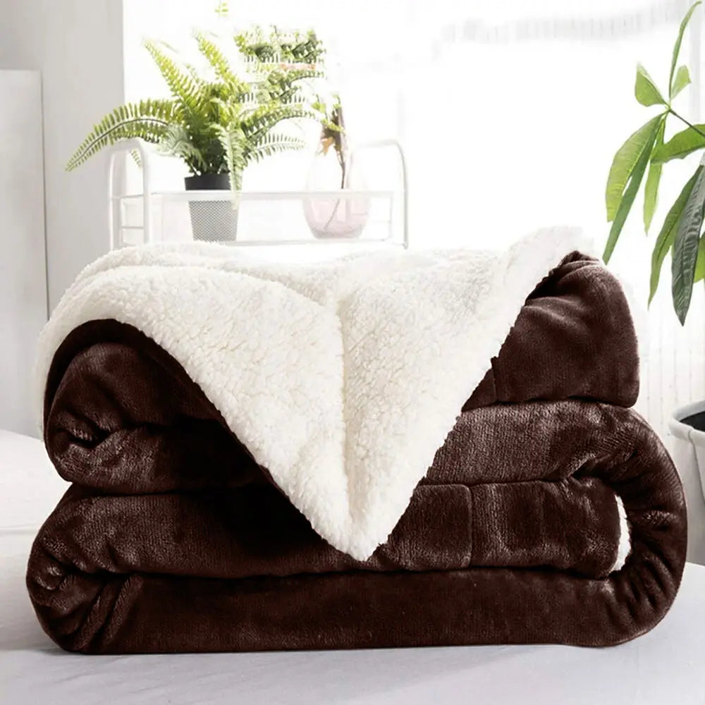 Kuscheldecke Wendefleece Sherpa Maschinenwaschbar 4 Größen – Bild 7