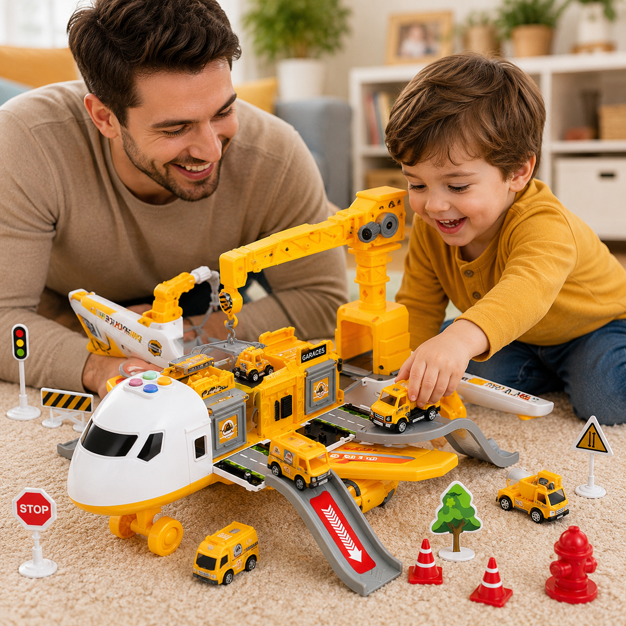 Flugzeug Spielset für Kinder ab 3 Jahren – Koordination & Robust – Bild 6