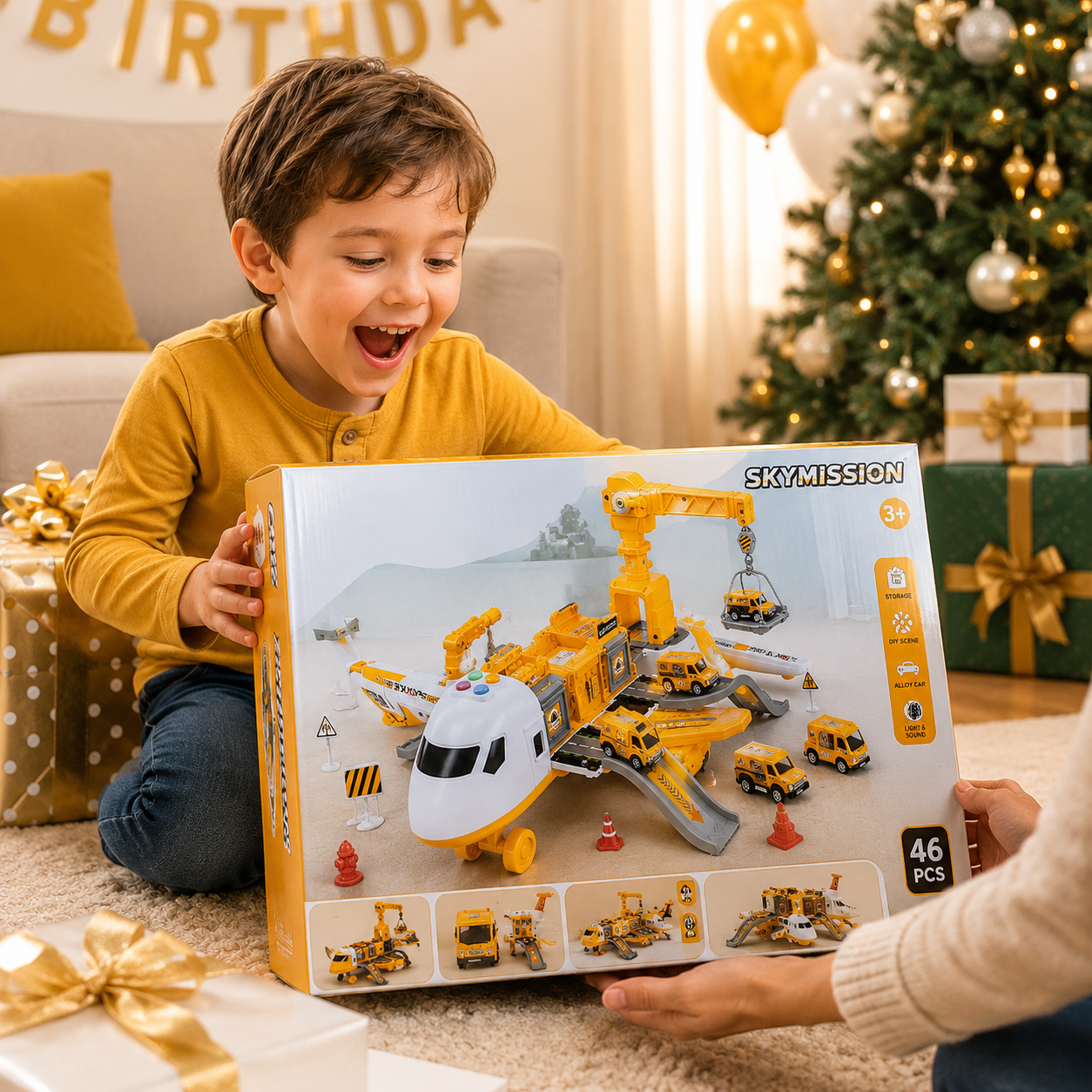 Flugzeug Spielset für Kinder ab 3 Jahren – Koordination & Robust – Bild 9