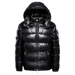 Herren Steppjacke mit Kapuze und Glanz-Finish
