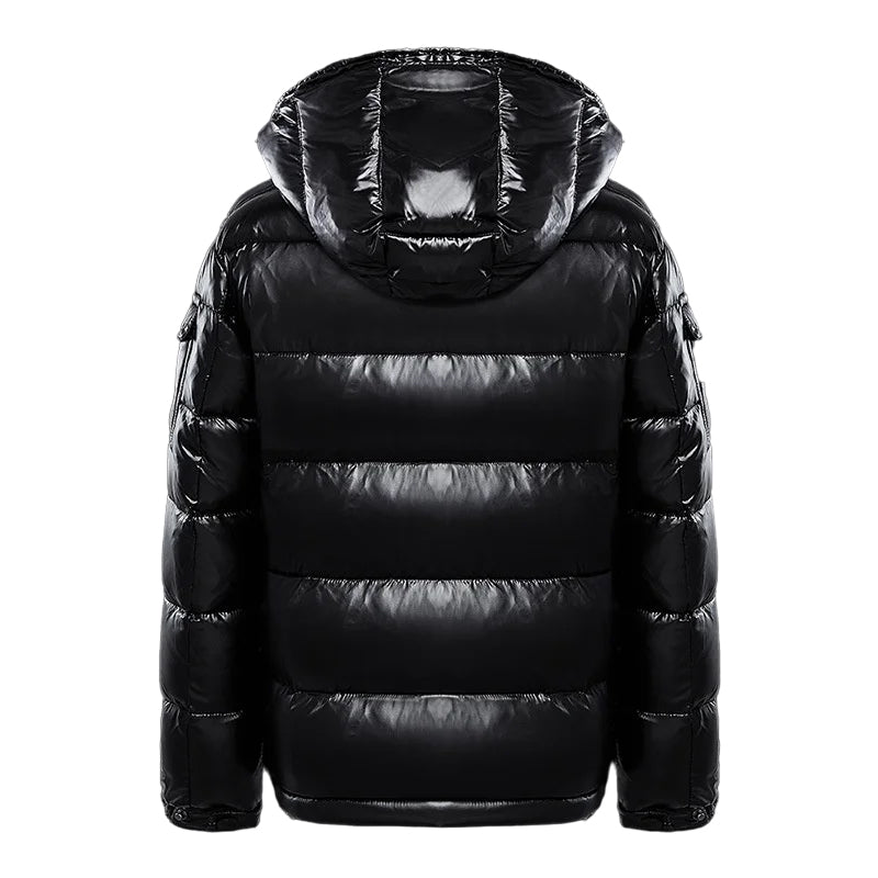 Herren Steppjacke mit Kapuze und Glanz-Finish – Bild 3