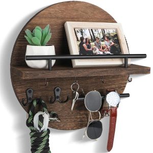 Schlüsselhalter aus nachhaltigem Holz für Wandmontage