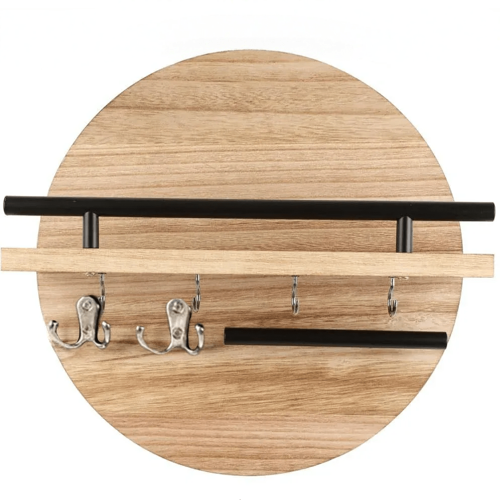Schlüsselhalter aus nachhaltigem Holz für Wandmontage – Bild 4
