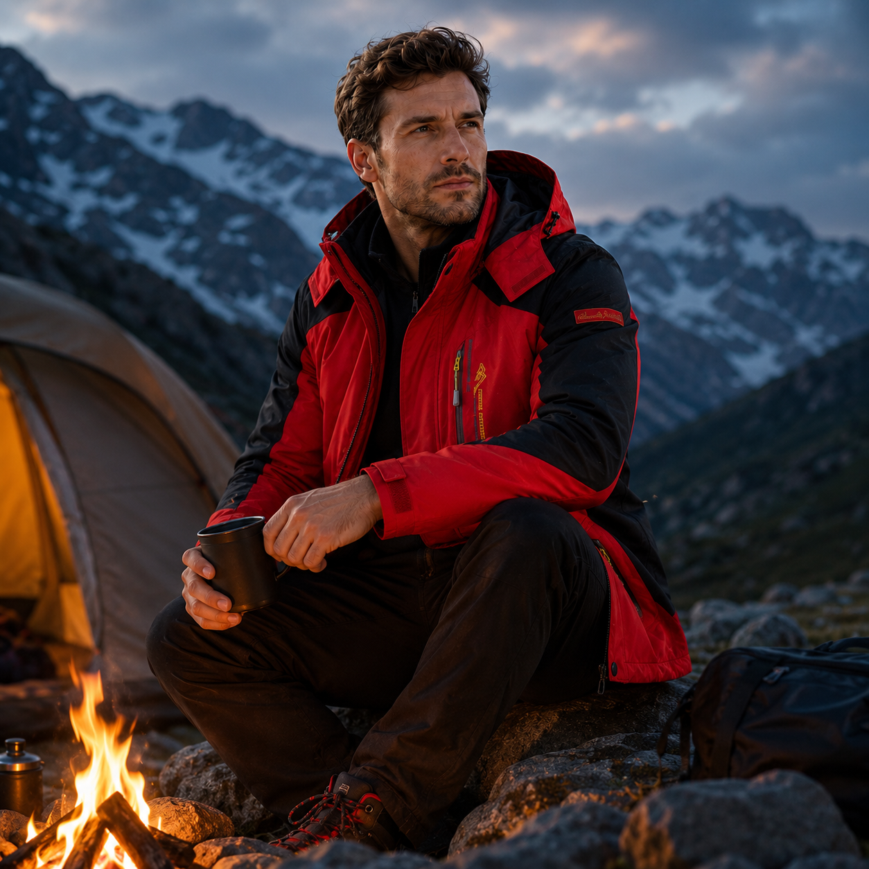 Herren Wanderjacke wasserdicht winddicht für Outdoor Trekking – Bild 26