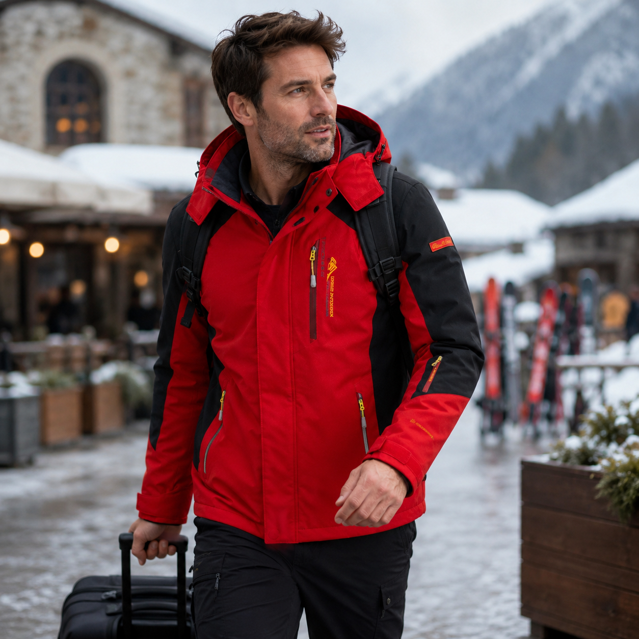 Herren Wanderjacke wasserdicht winddicht für Outdoor Trekking – Bild 28
