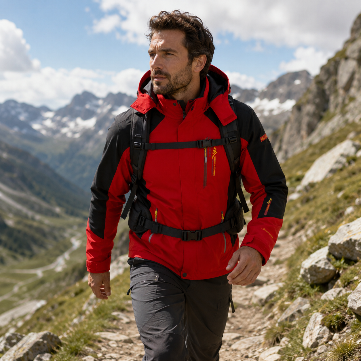 Herren Wanderjacke wasserdicht winddicht für Outdoor Trekking – Bild 29