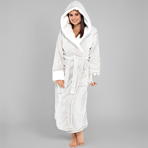 Bademantel Damen mit Gürtel für Wellness & Zuhause