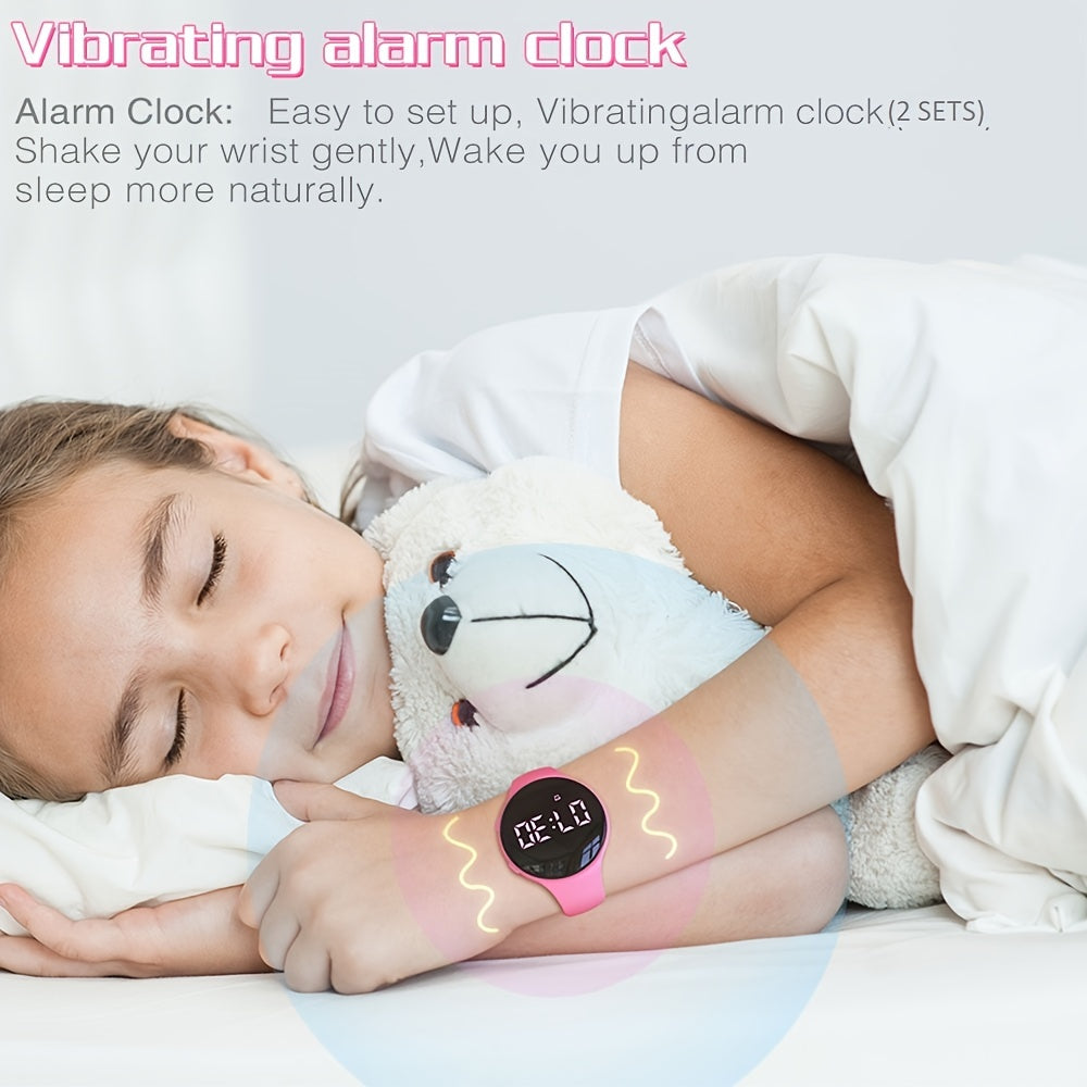 Kinderuhr mit leisem Vibrationsalarm & Touch-LED-Display – Bild 9