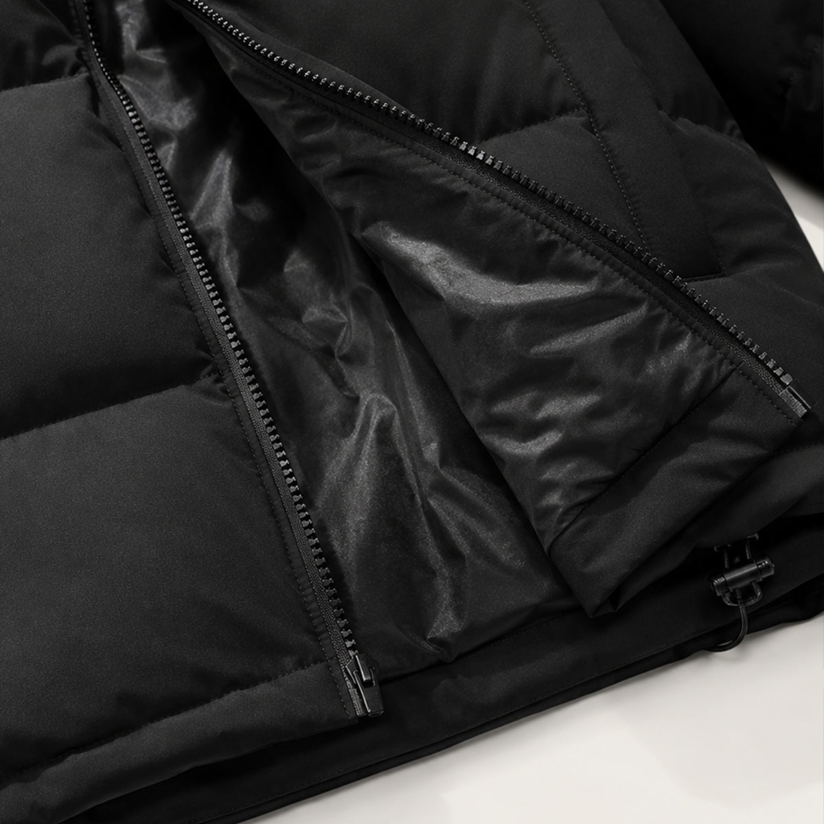 Herren Steppjacke windabweisend Kapuze Outdoor – Bild 3