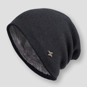 Herren Mütze mit Ohrenschutz lässige Passform 52-62cm