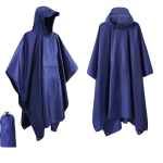 Regenponcho 3-in-1 Wasserdicht Leicht für Outdoor & Camping