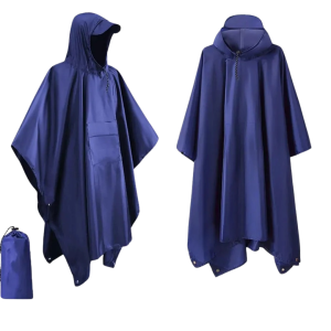 Regenponcho 3-in-1 Wasserdicht Leicht für Outdoor & Camping
