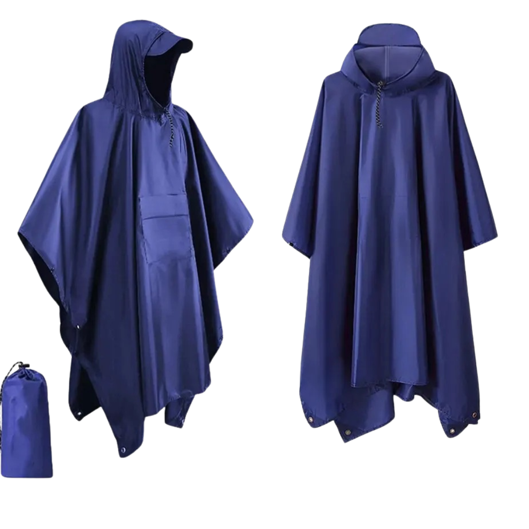 Regenponcho 3-in-1 Wasserdicht Leicht für Outdoor & Camping