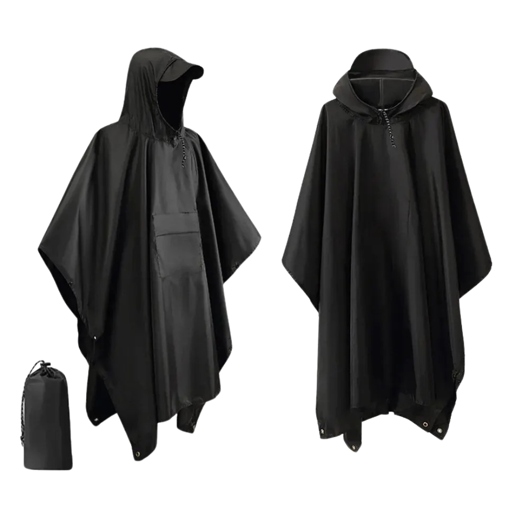 Regenponcho 3-in-1 Wasserdicht Leicht für Outdoor & Camping – Bild 3