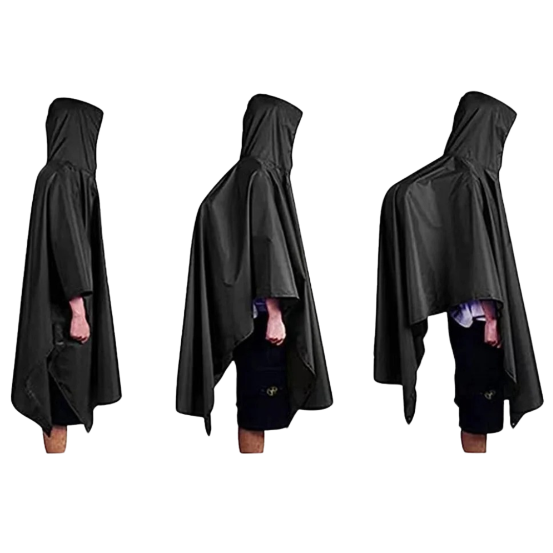 Regenponcho 3-in-1 Wasserdicht Leicht für Outdoor & Camping – Bild 4