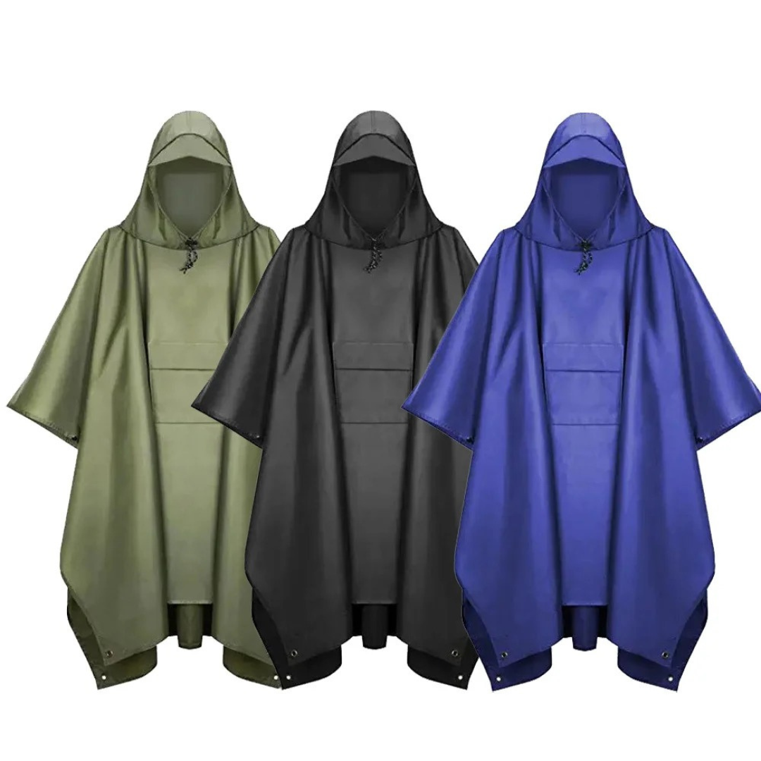 Regenponcho 3-in-1 Wasserdicht Leicht für Outdoor & Camping – Bild 5