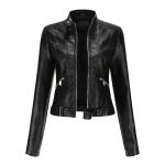Damen Lederjacke aus weichem Leder mit Patina-Effekt