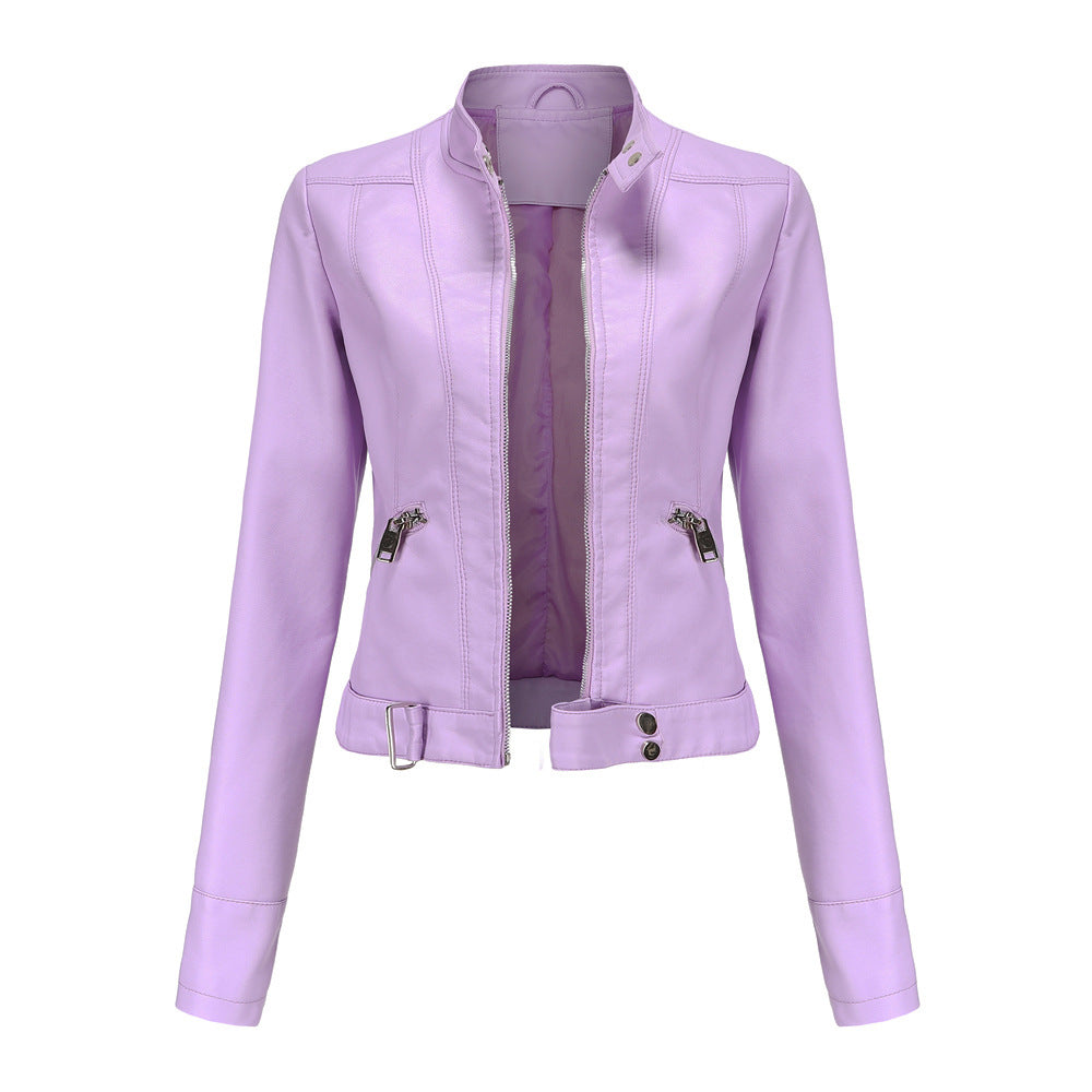 Damen Lederjacke aus weichem Leder mit Patina-Effekt – Bild 4