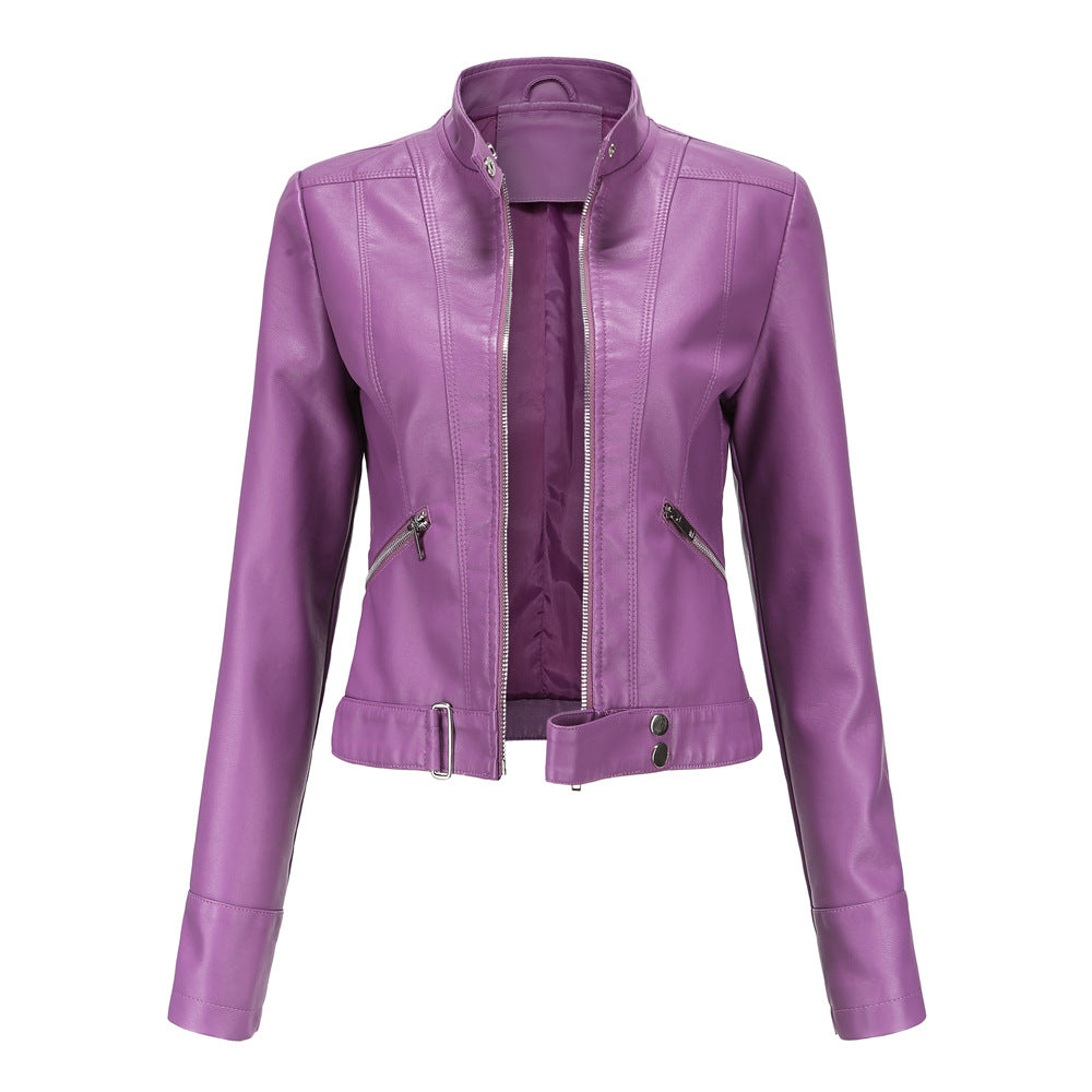 Damen Lederjacke aus weichem Leder mit Patina-Effekt – Bild 6