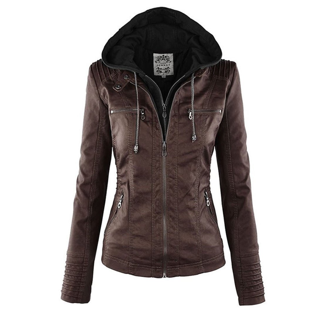 Damen Jacke mit abnehmbarer Kapuze, leicht isoliert – Bild 6