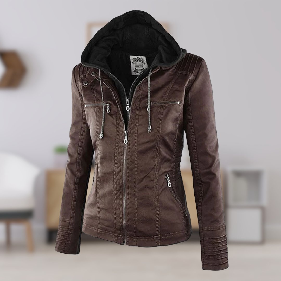 Damen Jacke mit abnehmbarer Kapuze, leicht isoliert – Bild 3
