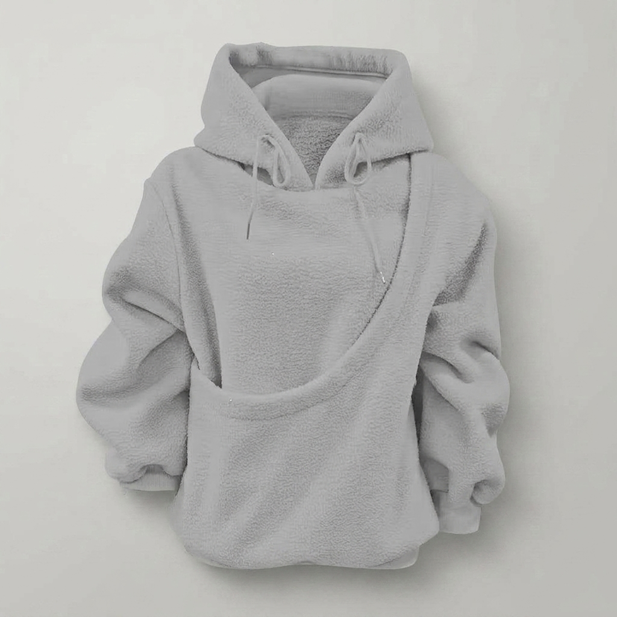 Kapuzenpullover mit Tier-Tragetasche und herausnehmbarem Futter – Bild 4