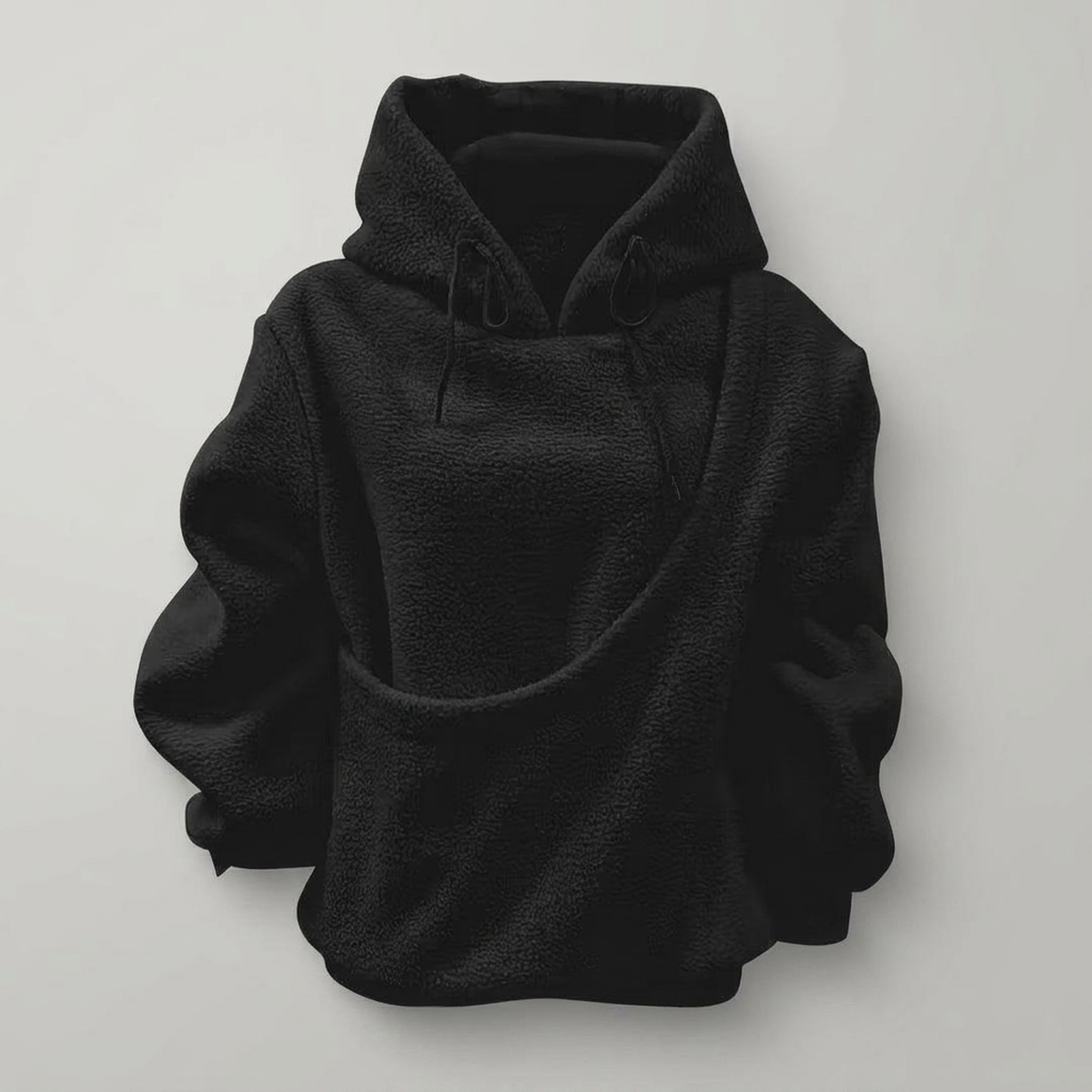 Kapuzenpullover mit Tier-Tragetasche und herausnehmbarem Futter – Bild 5