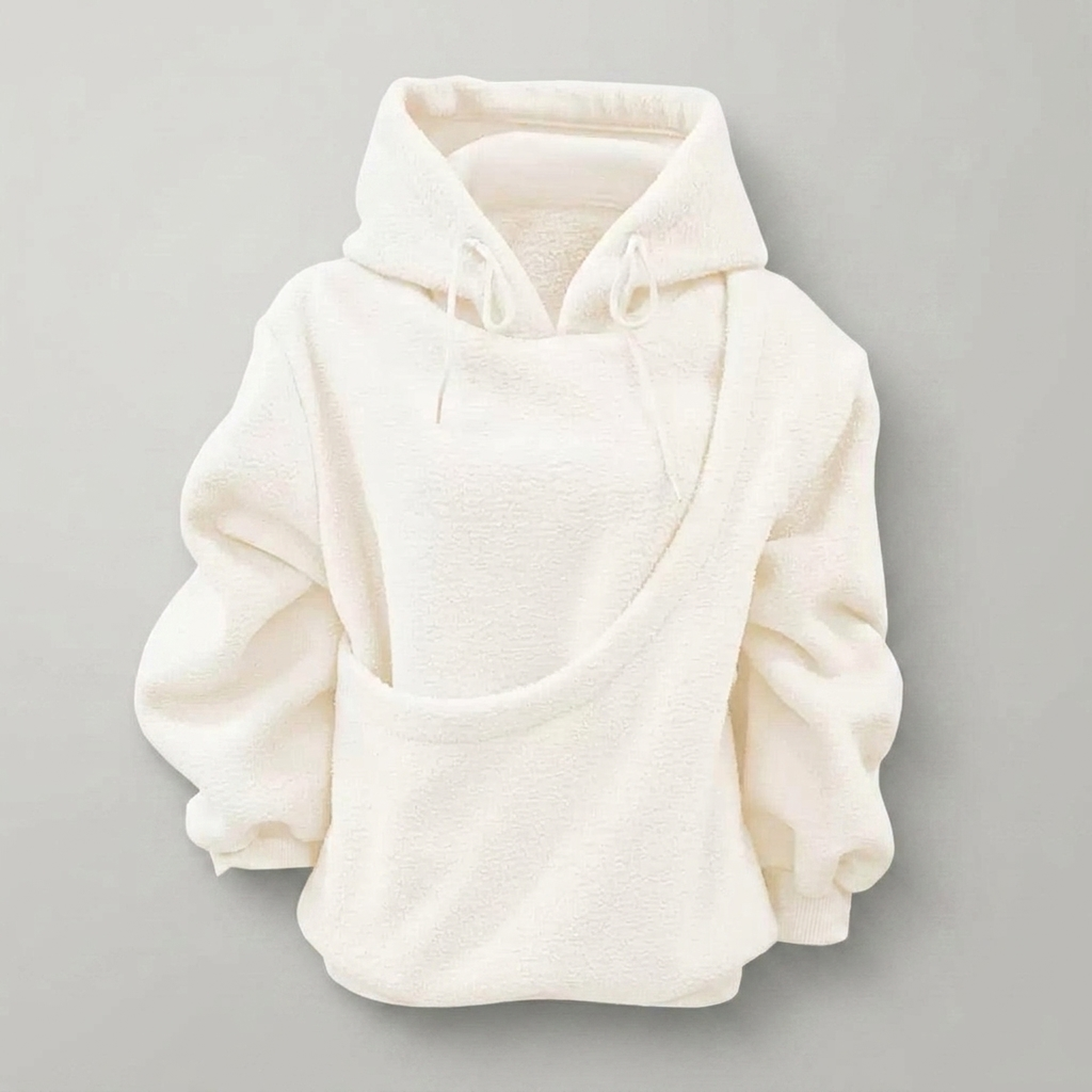 Kapuzenpullover mit Tier-Tragetasche und herausnehmbarem Futter – Bild 6