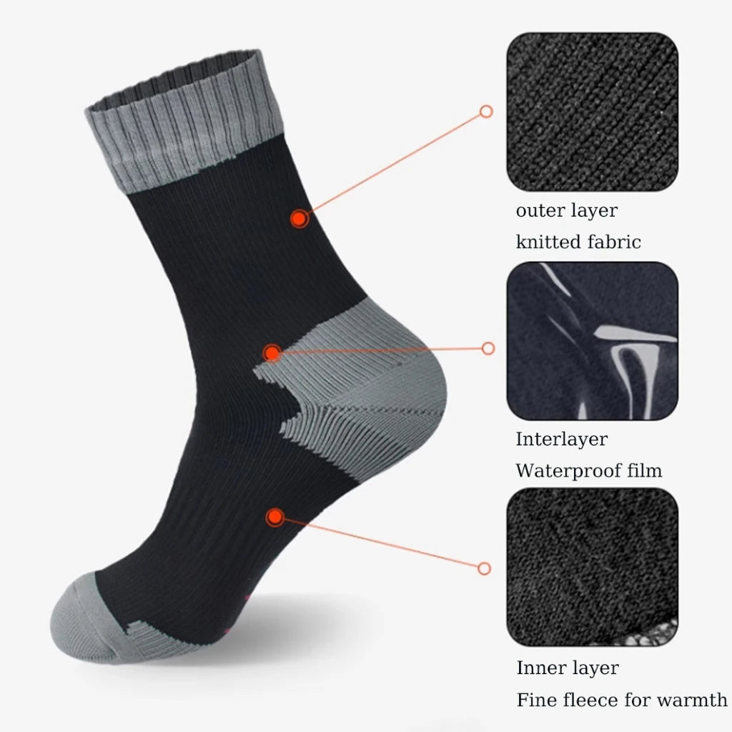 Wasserdichte Outdoor Socken – Atmungsaktiv & Fleece-gefüttert – Bild 12