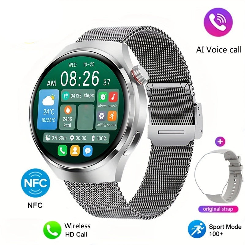 Smartwatch Herren mit NFC, GPS und Herzfrequenzmesser – Bild 8