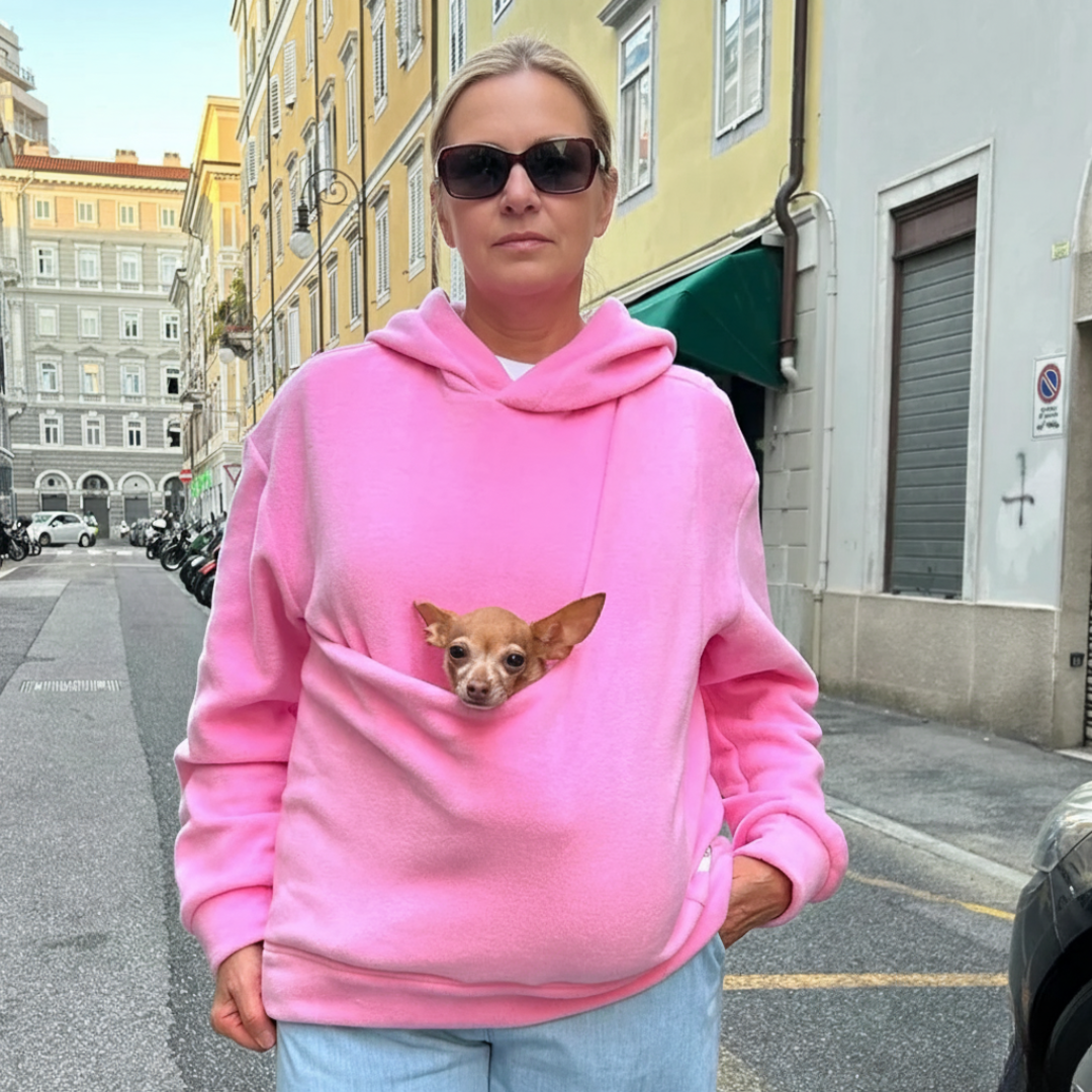 Kapuzenpullover mit Tier-Tragetasche und herausnehmbarem Futter – Bild 12