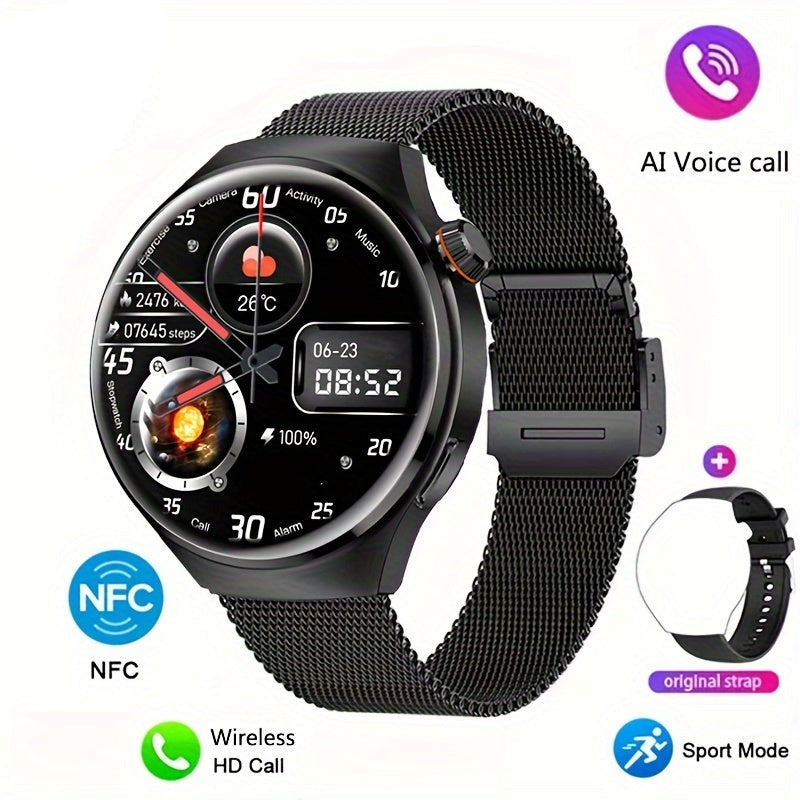 Smartwatch Herren mit NFC, GPS und Herzfrequenzmesser – Bild 7