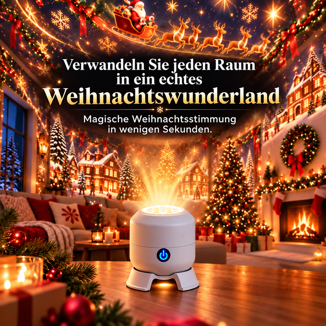 Weihnachtsprojektor für Innenräume – Einfache Lichteffekte – Bild 6
