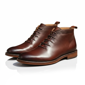 Herren Schnürstiefel knöchelhoch mit runder Spitze
