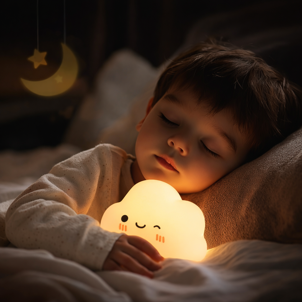 Nachtlicht Kinder Wolke kabellos aufladbar augenfreundlich – Bild 2