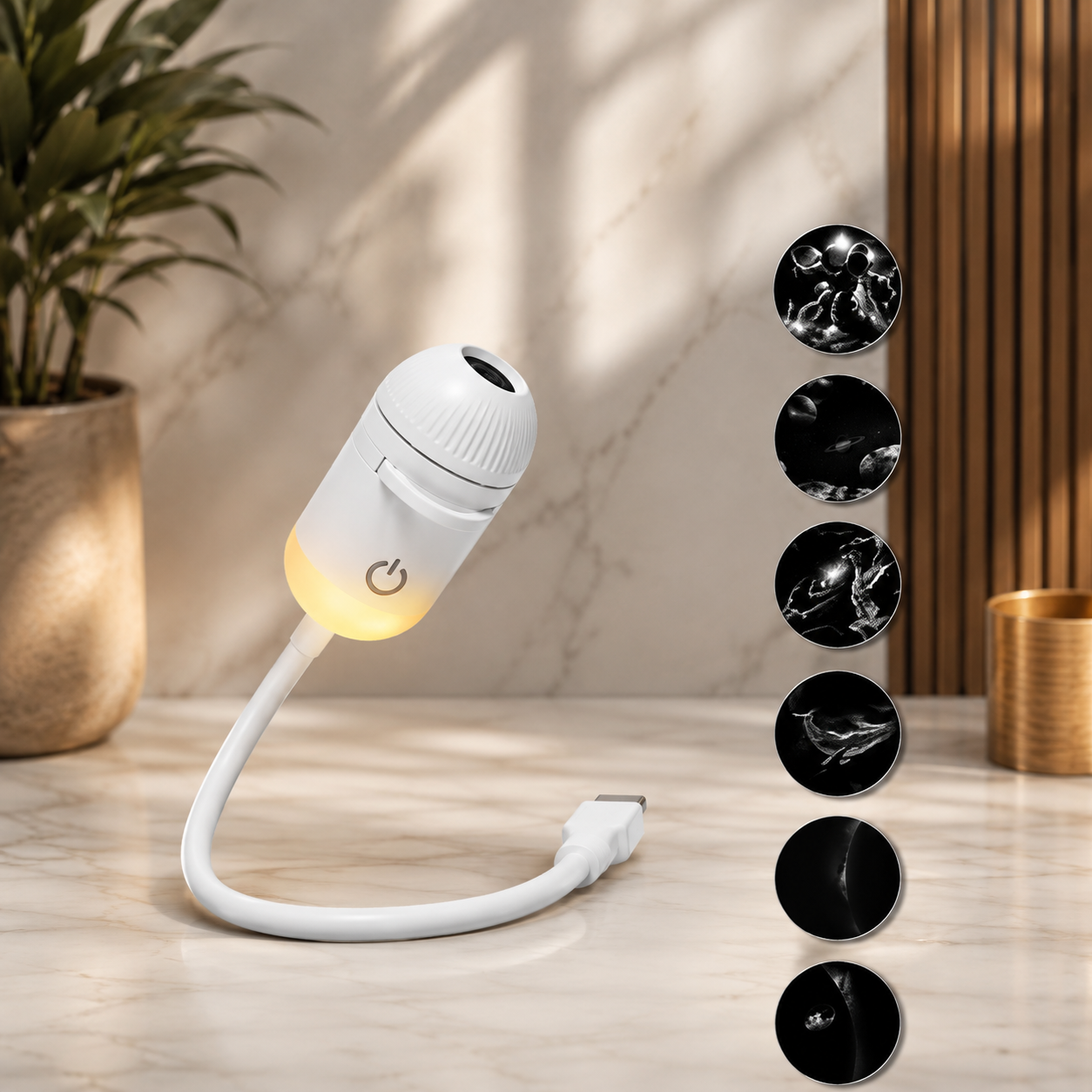 Galaxy Projektionslampe mit wechselbaren Filmen USB – Bild 2