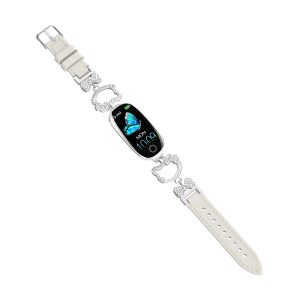 Perlenweißes süßes Katzenarmband