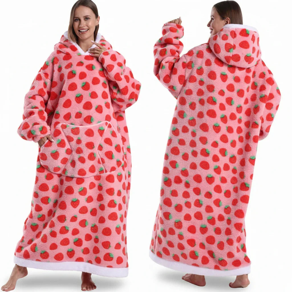 Kuschelhoodie Halloween Doppellagig Sherpa Flanell – Bild 10
